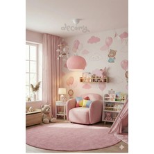 Decory Elysium Pastel Pembe Renk, Çocuk Odası Özel Tasarım Tekli Sarkıt Avize (Bioplastik) E27