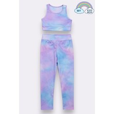 My Kids Wear Kız Çocuk Çok Amaçlı Desenli Mayo & Spor Takımı 12443