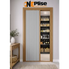 Oneplise Premium Seri Kapı Seperatörü - Estetik Akordiyon Plise Perdesi Ölçü Aralığı ( 0-100 cm x 0-230 cm )
