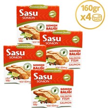 Sasu Zeytinyağlı Somon Balığı 4x160 gr