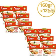 Sasu Zeytinyağlı Somon Balığı 12x160 gr