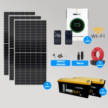 Cks Enerji Cks Enerjı 4 Kw Lityum Akülü Hazır Solar Paket Kolay Kurulum (Orta Paket)