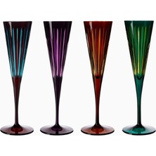 L'objet Özel Tasarım Prism 4’lü Şampanya Kadehi Seti