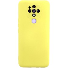 Storozal Newface Tecno Camon 16 Kılıf Nano Içi Kadife Silikon - Sarı