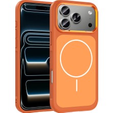 iPhone 17 Pro Max Kılıf M-Safe Şarj Özellikli Metal Kamera Çerçeveli Stsr Sanremo Silikon Kapak - Tu