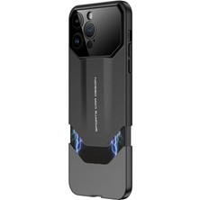 Apple iPhone 14 Pro Max Kılıf Çift Parçalı Stsr Ays Pro Ikili Kapak-Siyah-Gri