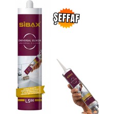 Sibax LS66 Şeffaf Silikon 280 ml | Asetoksi Silikon | Cam ve Fayans Için Sızdırmazlık