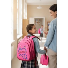 Kidessa 1231 Anatomik Sırtlı Yapılı Ilkokul Çantası   NKT01231 Pembe Tek Ebat