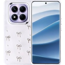 Redmi Note 14 Pro Plus Kılıf Airbag Tasarımlı Simli Şeffaf Stsr Kutup Kapak - Fiyonk