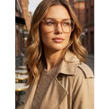 Modalucci Ünisex Kare Mavi Işık Korumalı Trend