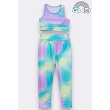 My Kids Wear Kız Çocuk Çok Amaçlı Desenli Mayo & Spor Takımı 12444