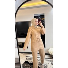 Moda Paketi Tesettür Waffle Takım | Fermuarlı ve Bağcıklı Model