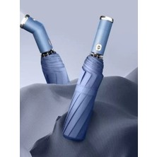 B&Nine Siyah ve Mavi Renk Seçenekli El Fenerli Şemsiye