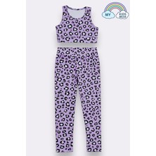 My Kids Wear Kız Çocuk Çok Amaçlı Desenli Mayo & Spor Takımı 12445