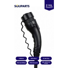 Nak Kablo Type 2 Elektrikli Araç Şarj Kablosu 5m 22KW - Tuv Sertifikalı