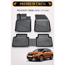 Black Gold Peugeot 3008 2016 Gtline Uyumlu 3D Oto Paspas Premium