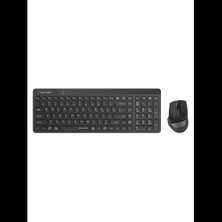 A4 Tech FG2400 Aır2 Siyah, Fstyler, 2.4ghz Mini Kablosuz, Türkçe Q, Sessiz Klavye Mouse Set