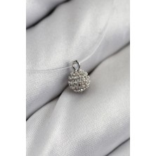 Inure Jewelry Misineli Topcuk Model Gümüş Renk Hayalet Kolye