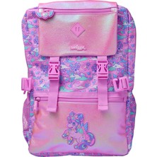 Smiggle Trailblazer Çocuk Okul Çantası – Çok Bölmeli, Suluk Cepli, Pembe