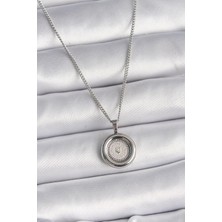 Inure Jewelry 316L Çelik Gümüş Renk Zincir Gümüş Renk Altın Model Kadın Kolye