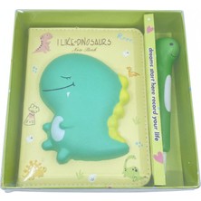Elit I Like Dinosaurs Puffy Kalemli Defter Seti