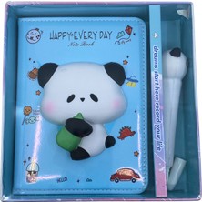 Elit Happy Every Day Panda Puffy Kalemlik Defter Seti
