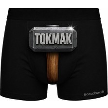 Onudabunuda Baskılı Erkek Boxer Büyük Tokmak Desenli Komik Eğlenceli Mizahi Esprili Pamuklu Likralı Rahat Kesim