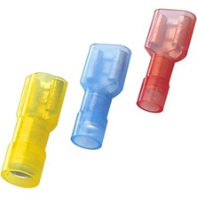 Terminalsan Pfd - 5638 4.0-6.0mm2 Tam Izoleli Polyamid Dişi Faston Kablo Ucu Sarı - 100 Adet