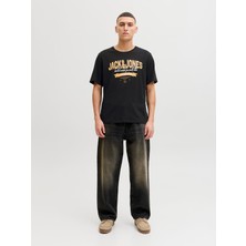 Jack & Jones Jjelogo Tee Ss O-Neck 2 Col SS26 Sn Erkek T-Shirt 12288016 Black