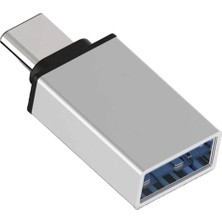 Divex Type-C Erkek Usb3.0 Dişi Adaptör Çevirici gri DO-182