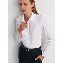 Semra İlhan Çan Kollu Vücuda Oturan Gömlek