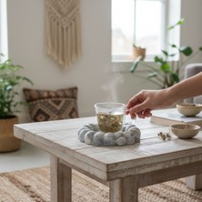 El Yapımı Taş Tozu Aksesuar Tabak | Minimal Ev Dekoru | Hediye Seçeneği