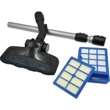 Süppürge Philips Ile Uyumlu Fc 9923 Marathon Ultimate Tri Active Advance Emici Başlık, Çelik Boru ve Hepa Filtre Seti