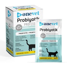 Onevet Probiyotik Saşe Kediler Için Sindirim ve Bağışıklık Sistemi Destekleyici Toz Şase 7x1 gr