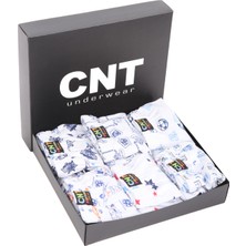 CNT Erkek Çocuk 6'lı Kutulu Boxer 100% Pamuk Karışık Desenli Rahat Tasarım