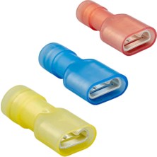 GWEST Tam Izoleli Polyamid Dişi Faston Kablo Ucu GPFD-5638 4.00-6.00MM Sarı 200 Adet