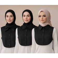 Butik Ayvitrin Kadın Iç Aksesuar Gömlek Yaka 3 Lu Set
