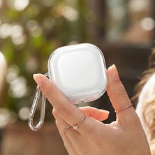Caseonn Galaxy Buds 2 - Buds 2 Pro Kılıf Askı Aparatlı Transparan Silikon Şeffaf