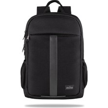Braventa Collection 15.6 Inch Mila Serisi W600 - Macbook,mac Air Uyumlu Reflektörlü - Laptop Sırt Çantası - Siyah