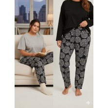 Karaz Kadın Büyük Beden Alt Pijama
