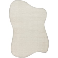 Kalesta Halı Soft Fluid 01 Light Stone Serbest Formlu Düz Halı Hav Toz Vermez Yumuşak Tuşeli Modern Şık Salon Halısı