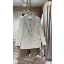 Semra İlhan Blazer Ceket Açık Taş