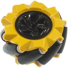 Voltaj 80MM Sarı Omni Mecanum Tekerlek - Sol