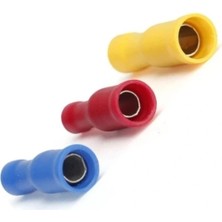 Terminalsan Tbd - 1040 0.5-1.5mm2 Izoleli Soket Tipi Dişi Terminal Kablo Ucu Kırmızı 100 Adet