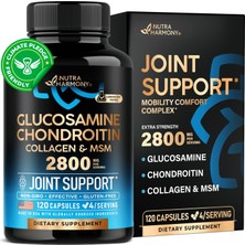 Nutra Harmony Glucosamine Chondroitin Msm Collagen 2800 Mg Joint Support Takviye Edici Gıda 120 Kapsül