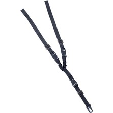 Tüfek Askı Kayışı - Savage - Üç Nokta Yaylı - Tactical - Siyah