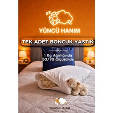 Yüncü Hanım Merinos Boncuk Kuzu Yünü Yastık 1000 gr 50 x 70 cm Ebat