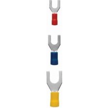 Voltaj Sv 1.25-4 0.50-1.50 mm Kırmızı Çatal Tip Izoleli Kablo Ucu 10 Adet