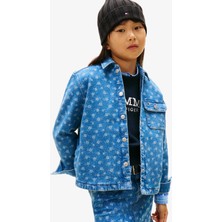 Tommy Hilfiger Overshirt Flower Aop Çocuk Mavi GÖMLEK.1A4