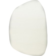 Kalesta Halı Soft Fluid 03 White Serbest Formlu Düz Halı Hav Toz Vermez Yumuşak Tuşeli Modern Şık Salon Halısı